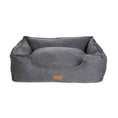 Bild in Galerie-Betrachter laden, Hundebett mit hohem Rand "Nordic" (anthrazit) in 3 Größen