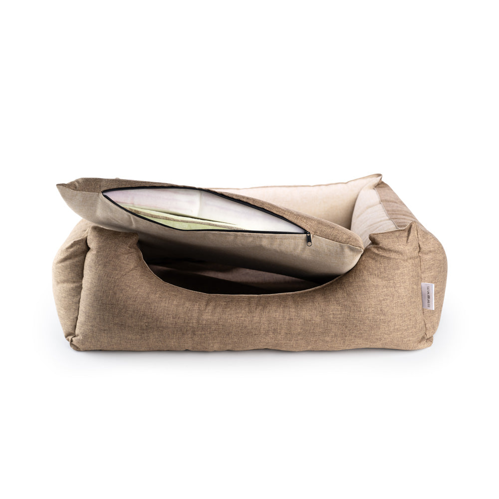 Orthopädisches Hundebett "Duo" (caramel)