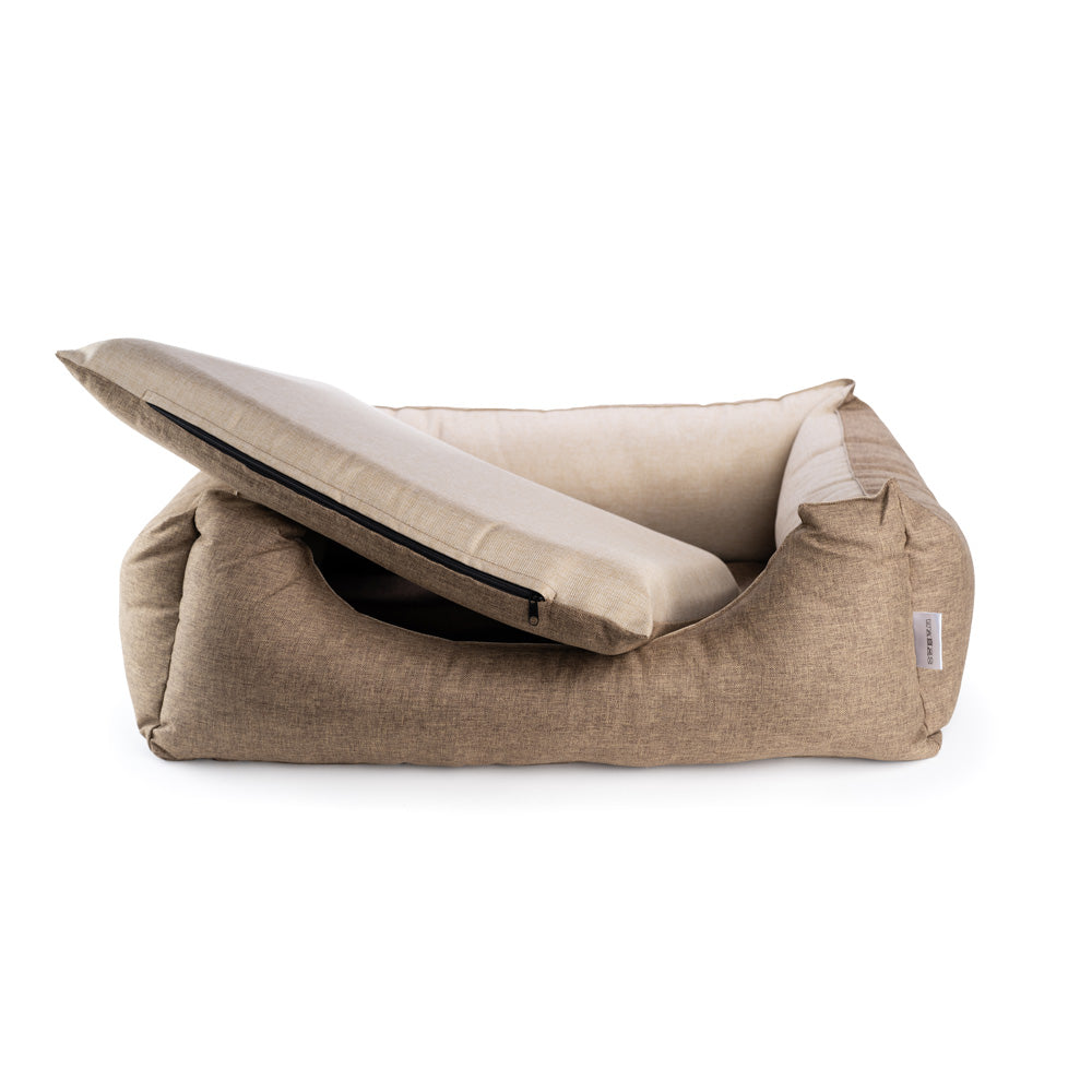 Orthopädisches Hundebett "Duo" (caramel)