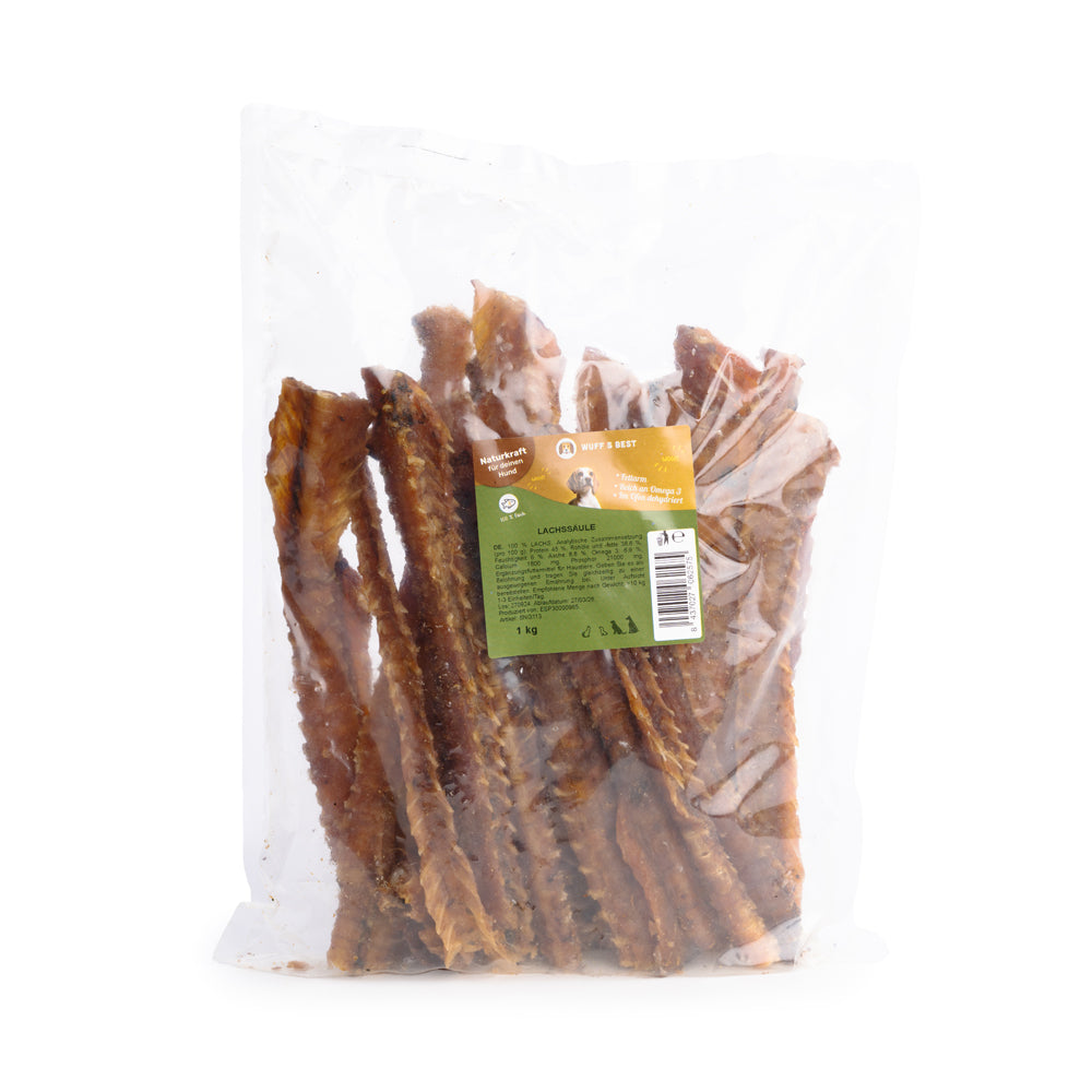 Getrocknete Lachsstücke für Hunde (90g oder 1.000g)