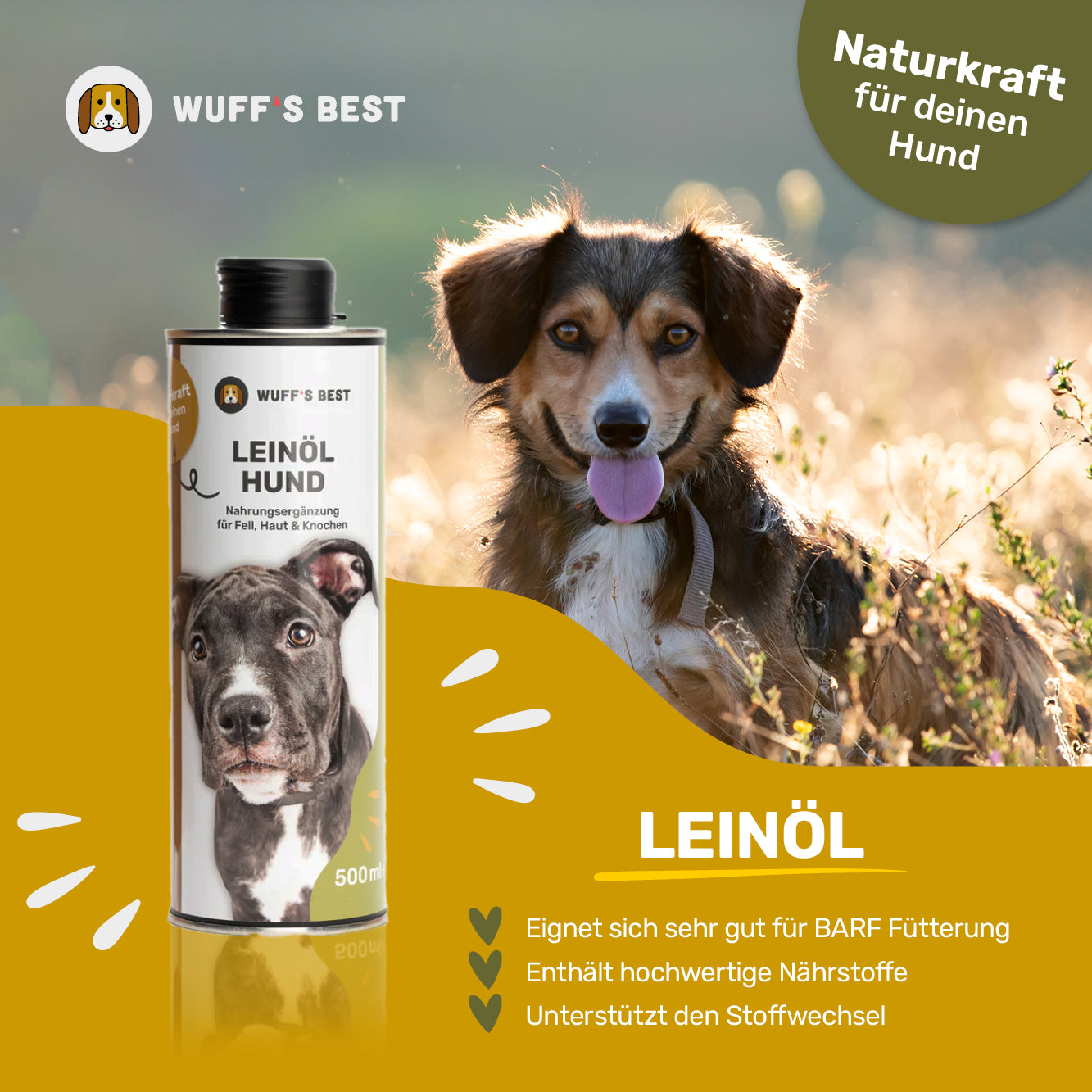 Leinöl Hund (500ml)