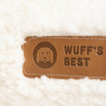 Bild in Galerie-Betrachter laden, Flauschiges Hundebett Teddy (weiss) Logodetails
