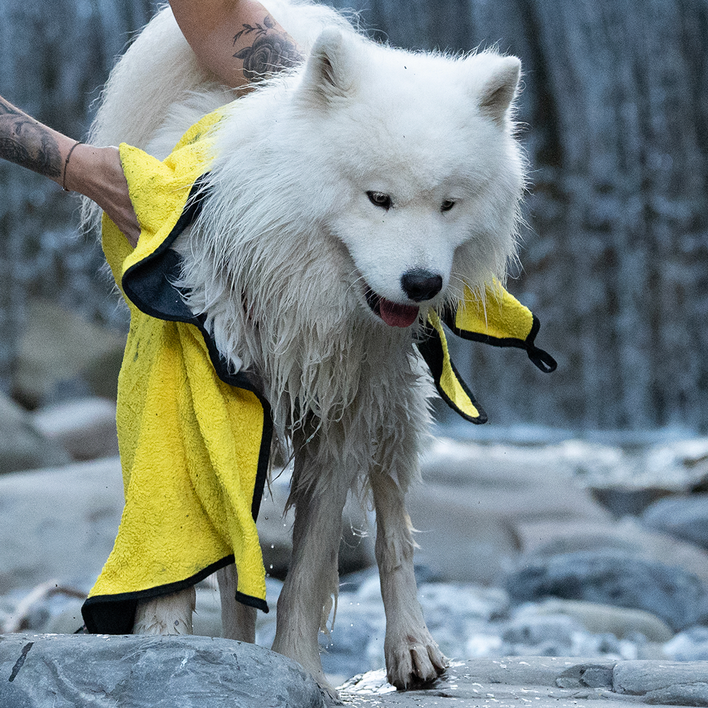 Hundehandtuch Wandern und abtrocknen