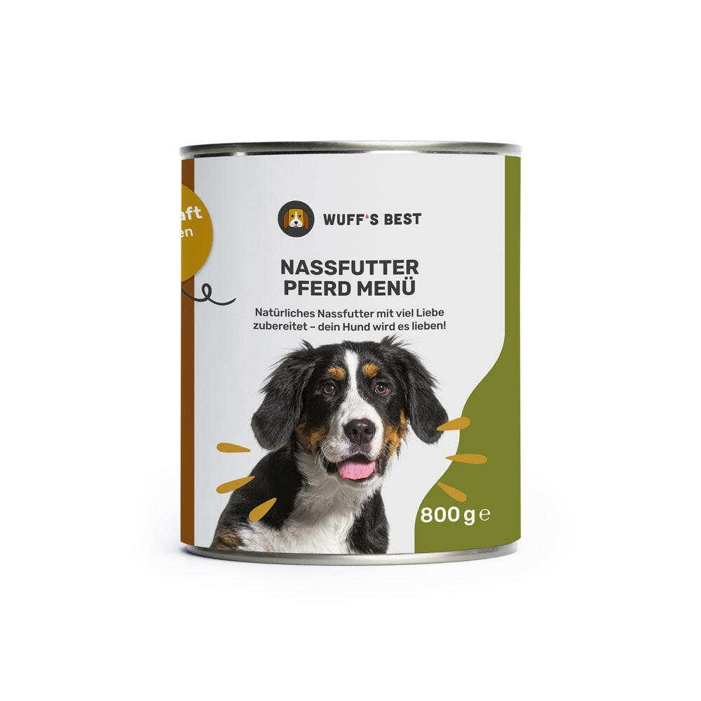 Nassfutter Hund - Pferd Menü 800g