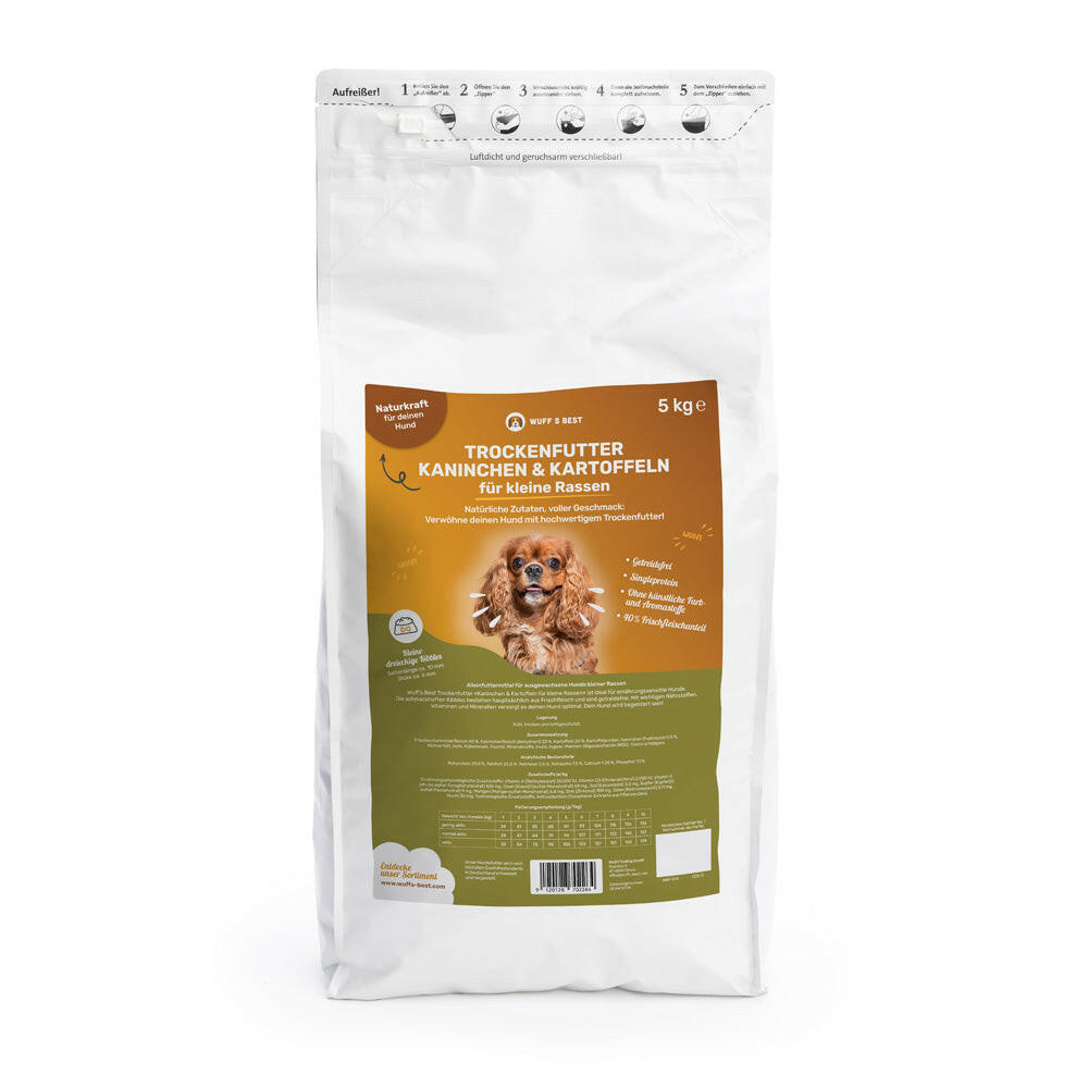 WuffsBest_Hundefutter_Kaninchen&Kartoffeln_kleine_Rassen_5kg