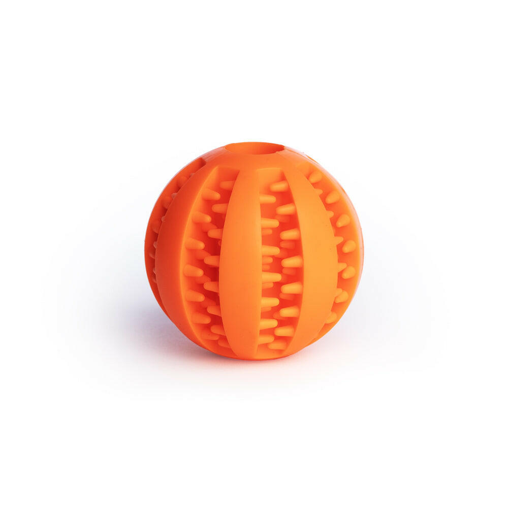 Zahnpflegeball Hund (orange) Größe L (68 mm)