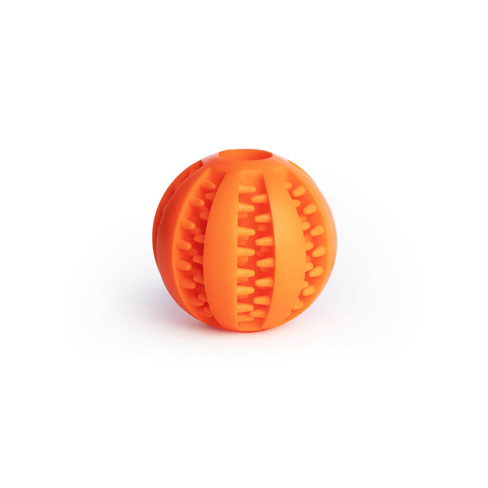 Zahnpflegeball Hund (orange) Größe M (58 mm)