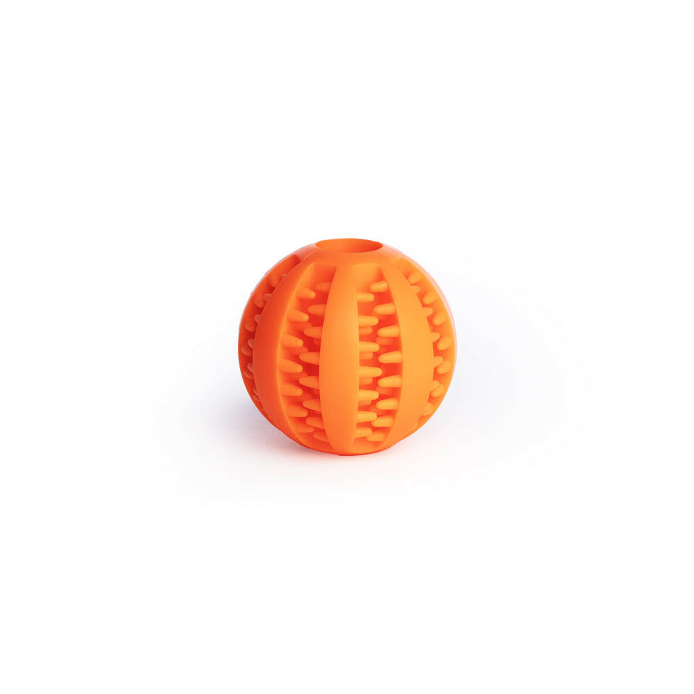 Zahnpflegeball Hund (orange) Größe S (48 mm)